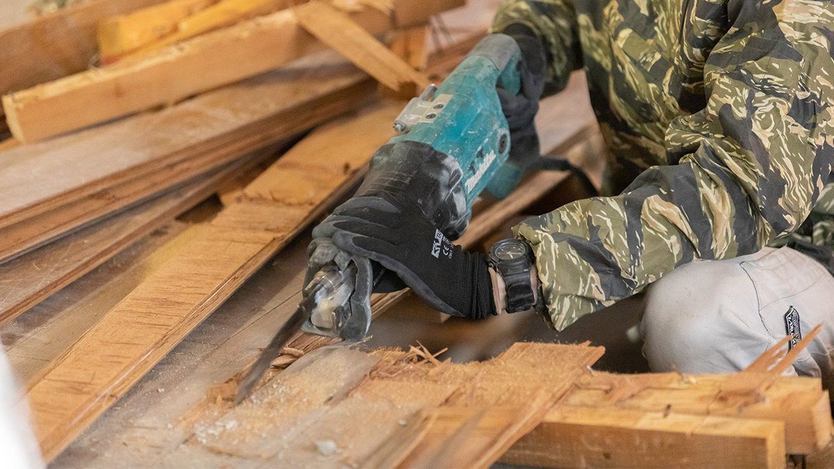 解体工事の安全教育
